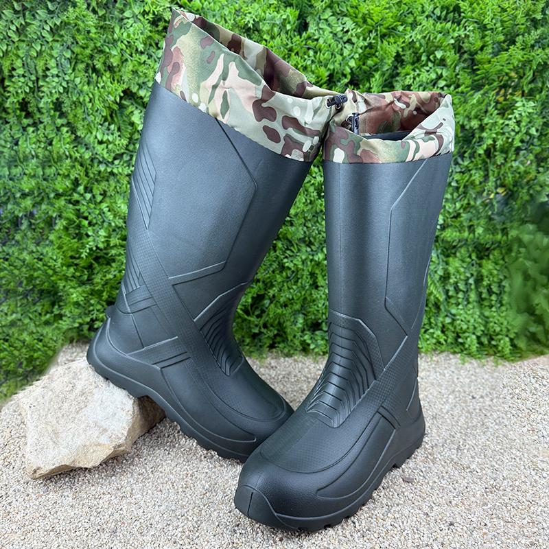 Чоботи чоловічі пінові з манжетою VS-005006-10 p. 44 28-28,5 см Темно-зелений