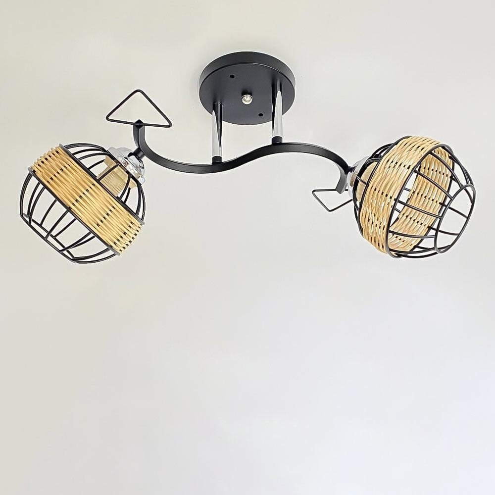 Люстра потолочная Light House SRS-20487/2 Черный/Хром