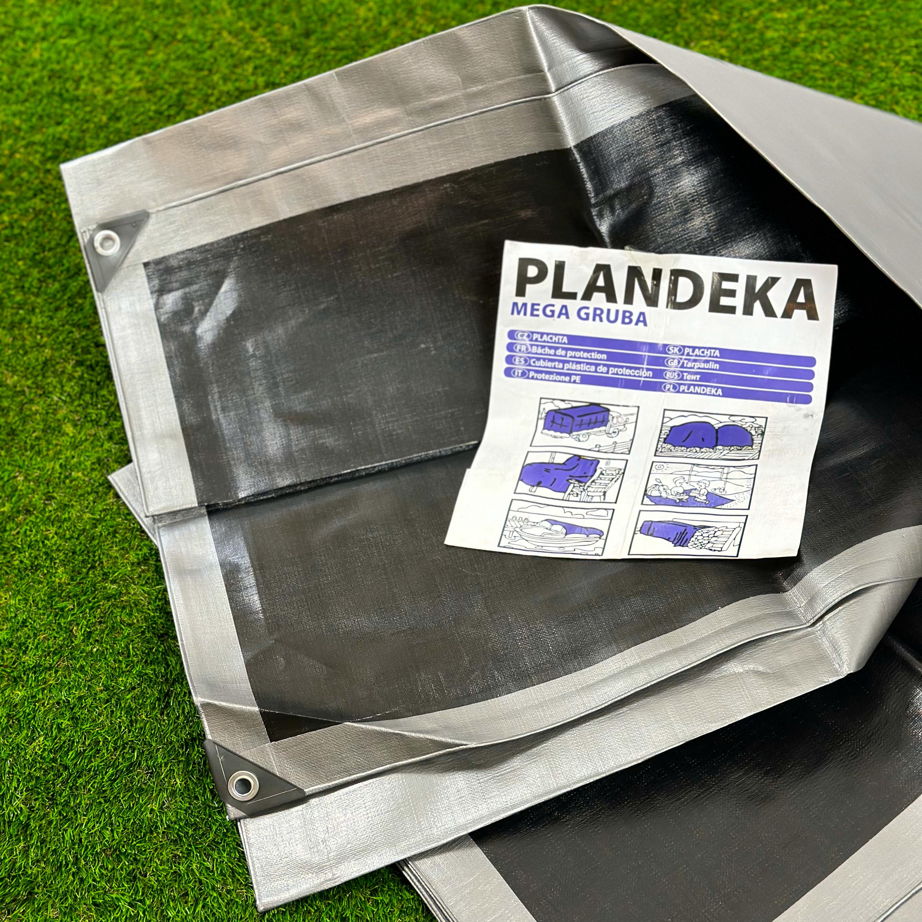 Тент 260 г/м2 4х8 Plandeka Mega Gruba Серо-черный - фото 4 Тент 260 г/м2 4х8 Plandeka Mega Gruba Серо-черный - фото 4