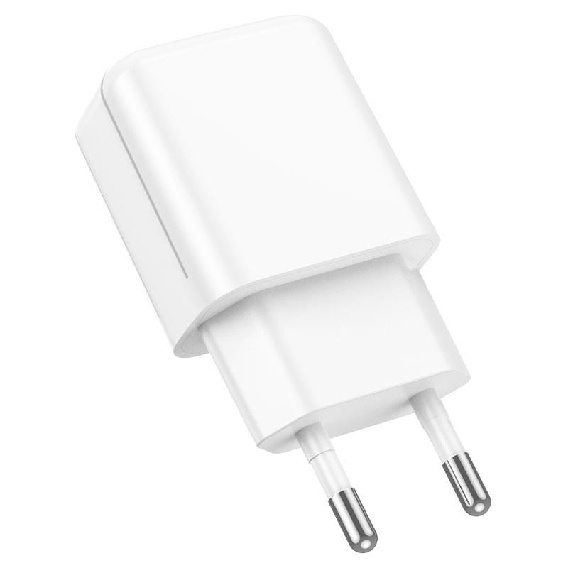 Мережевий зарядний пристрій Borofone BA64A 1USB/2,1A Lightning White - фото 4