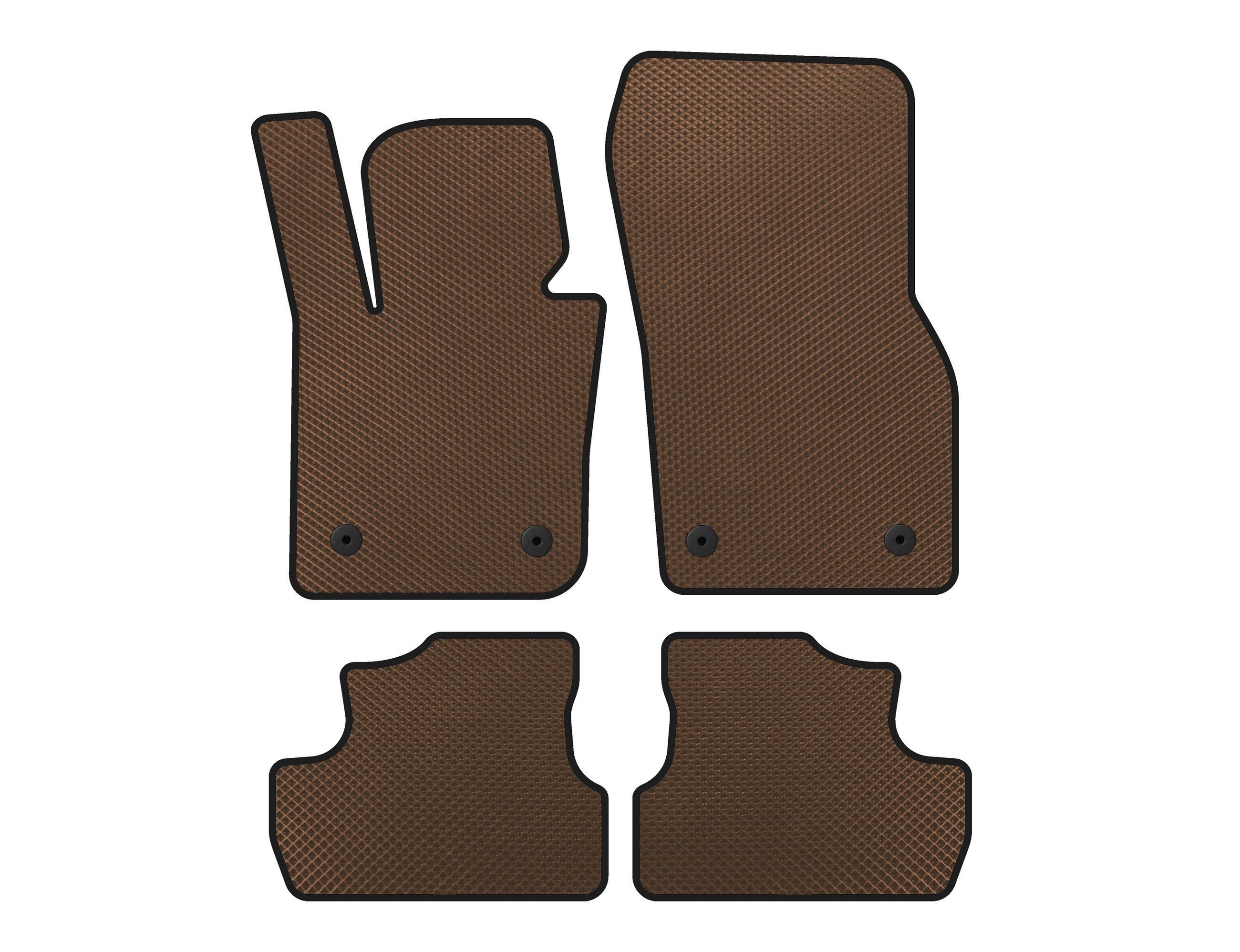 Килимки EVA Digital Designs для Mini Cooper F55/56/57 2014-2023 рр. Коричневий (141845)