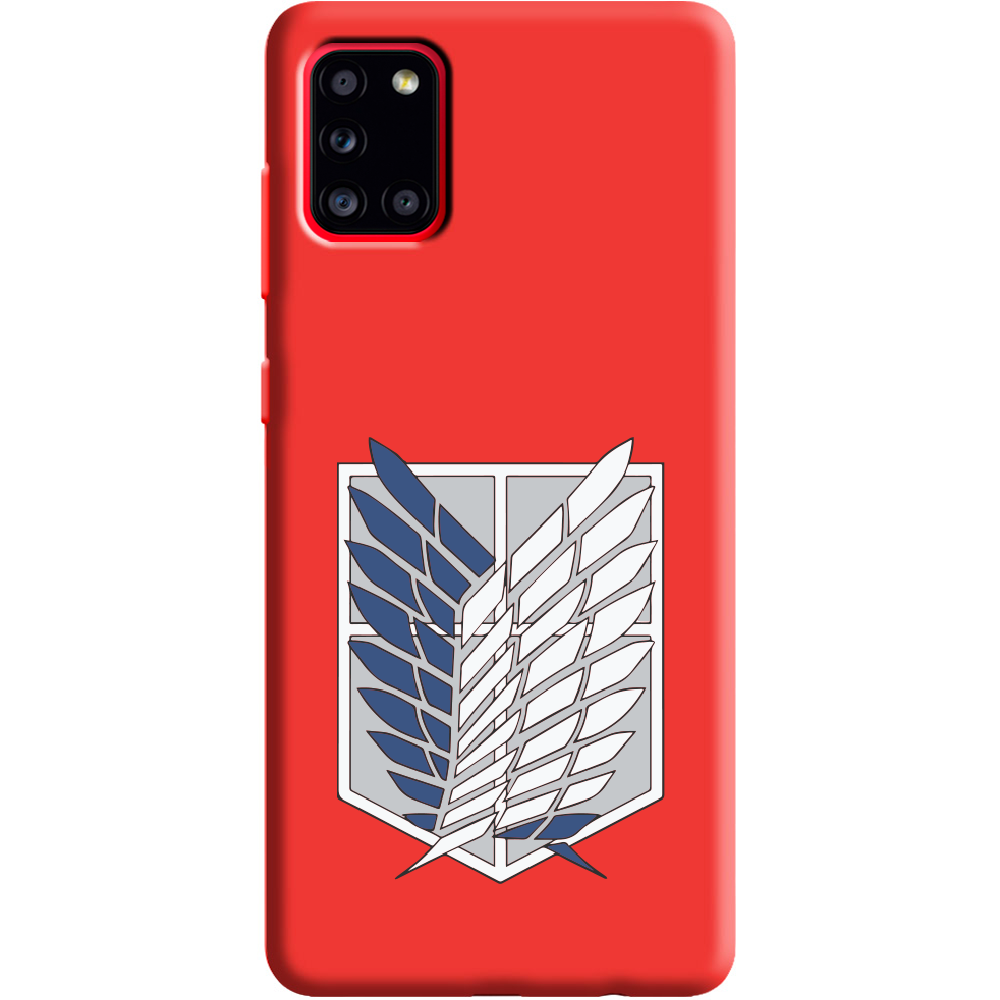 Чехол Boxface Samsung A315 Galaxy A31 Атака Титанов Крылья Свободы Красный силикон (39470-bk88-39892)