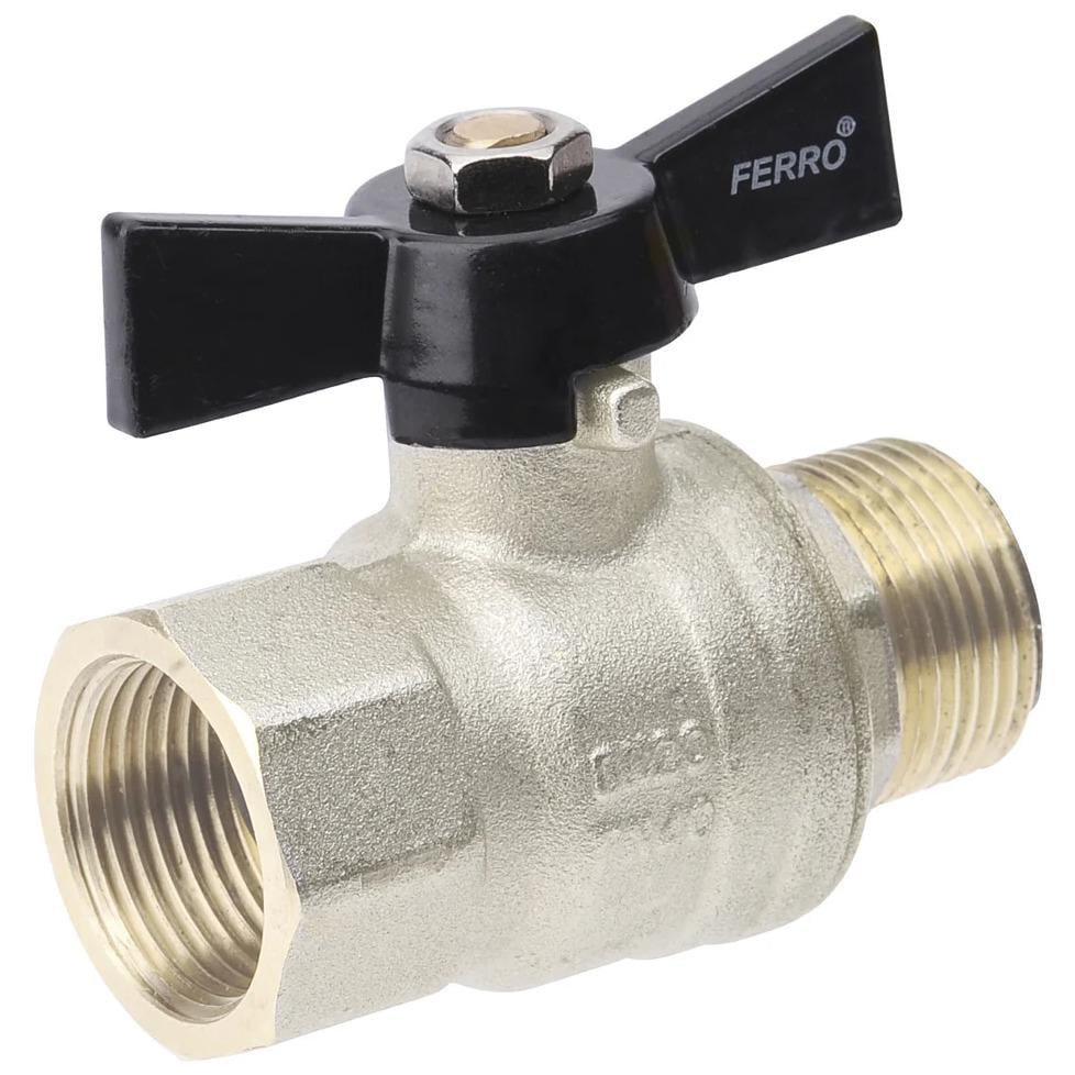 Кран кульовий Ferro Herkules KMH31 1" ВЗ метелик (247586)