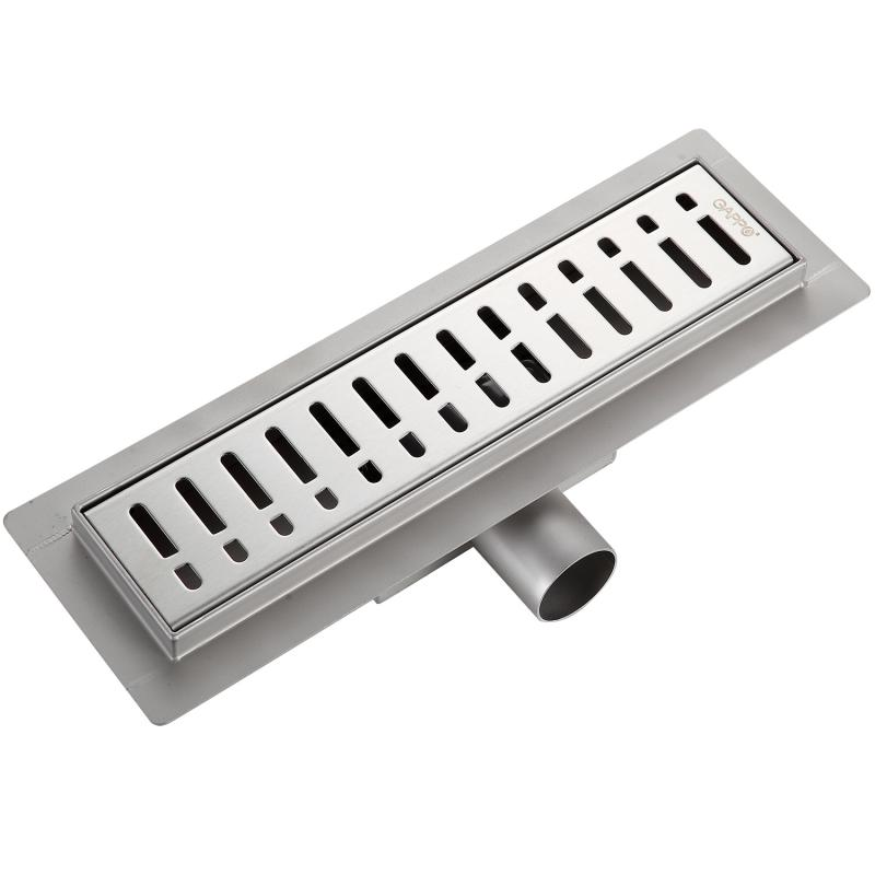 Трап для душа линейный Gappo G83007-3 нержавеющая сталь 70х300 мм (1043328)