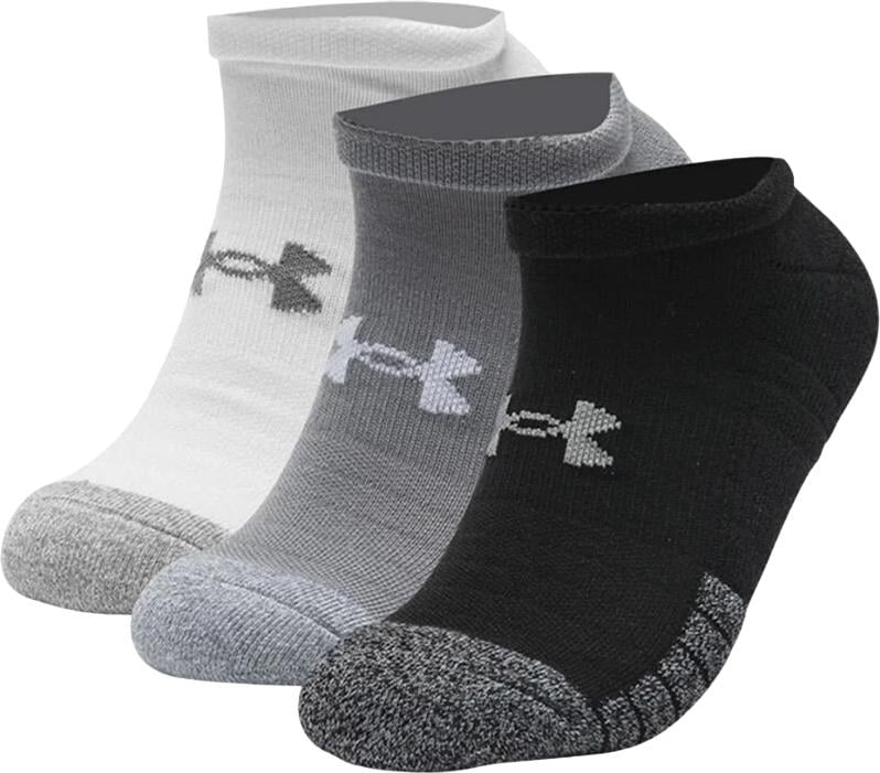 Носки Under Armour HEATGEAR NO SHOW 3PK 3 пары M Бело-серо-черный (1346755-035)