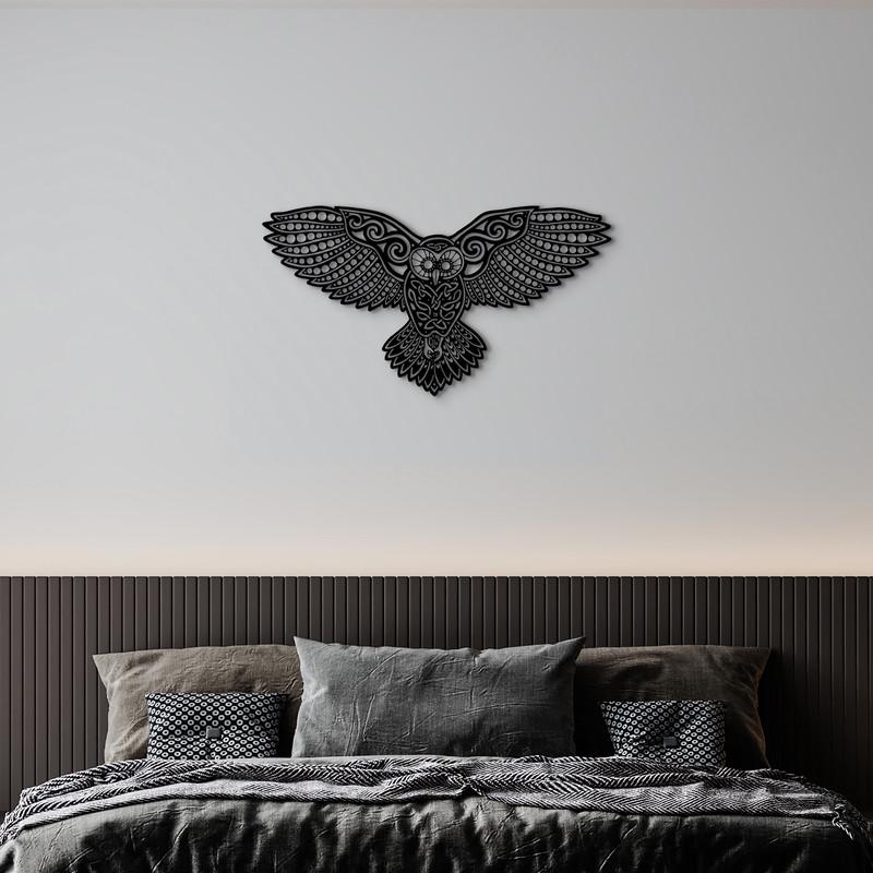 Декоративне панно Сова з дерева 50х28 см (0065 50х28см)