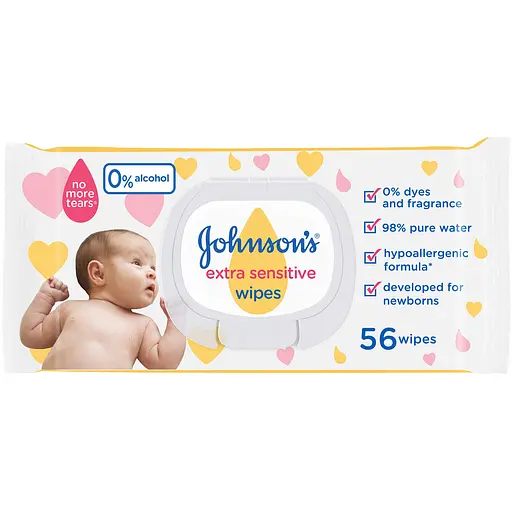 Серветки вологі Johnson's Baby sensitive 56 шт. (25930600) Серветки вологі Johnson's Baby sensitive 56 шт. (25930600)