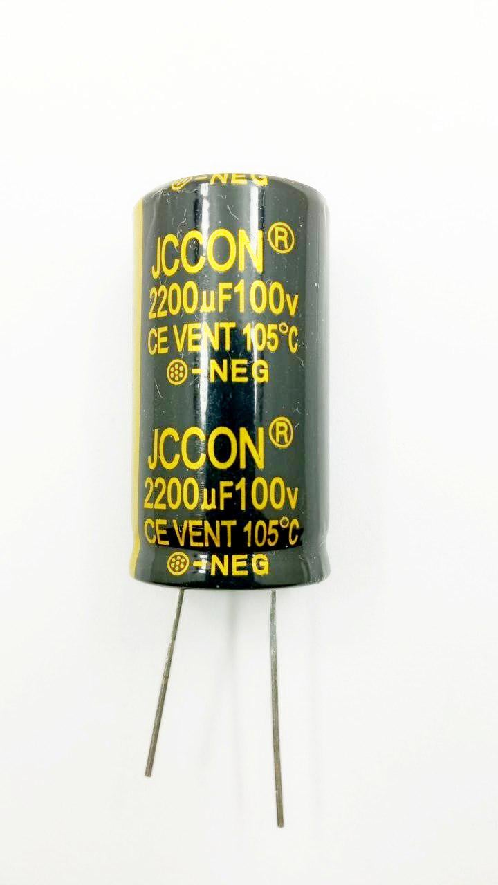 Конденсатор електролітичний 2200mF/100V<CE> 22x40 Low ESR 105xC JCCON (34954)