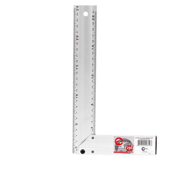 Кутник будівельний Intertool MT-2061 алюмінієвий 250 мм (10194206)