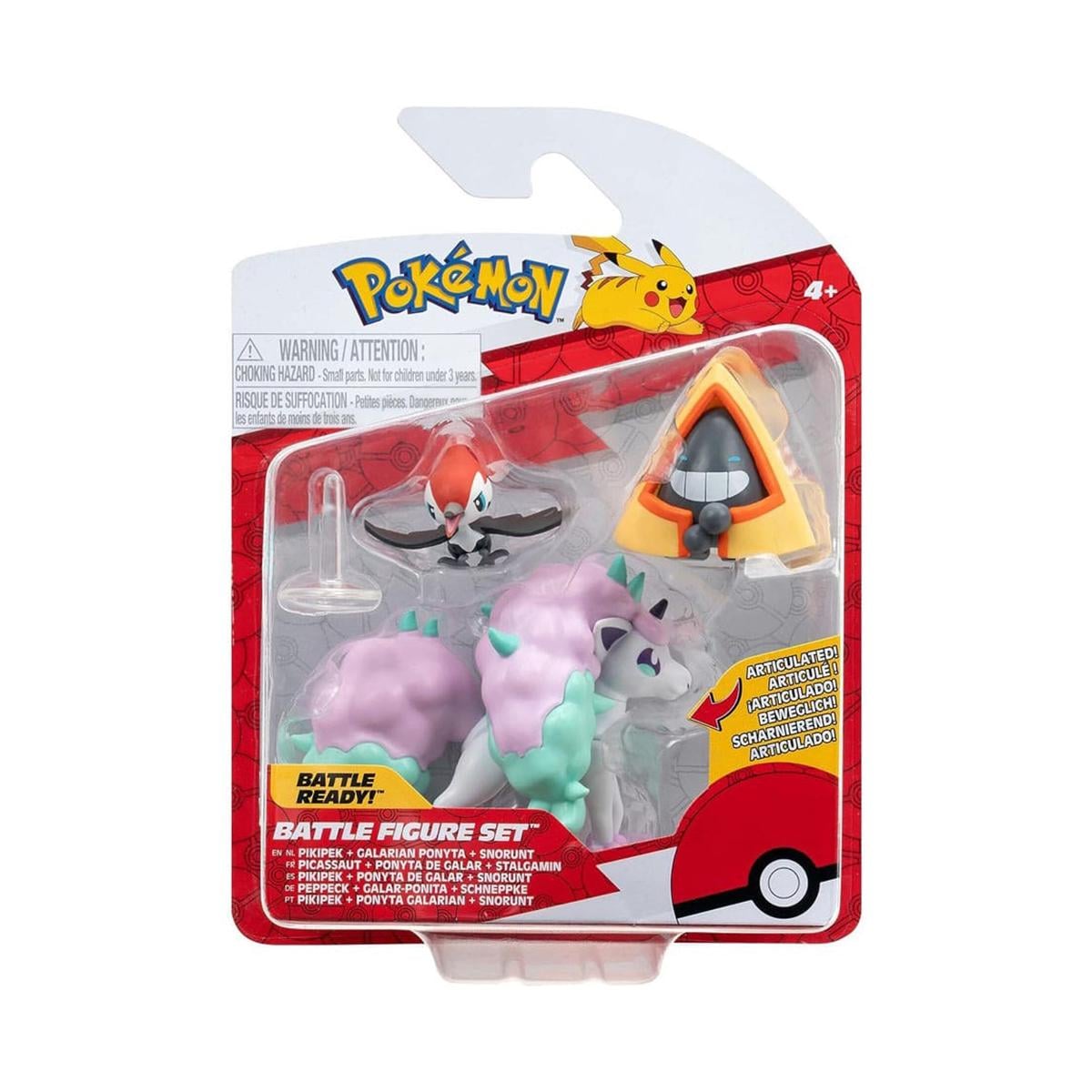 Набір дитячих ігрових фігурок Pokemon Снорант Пікіпек Поніта 3 шт. (PKW3053)