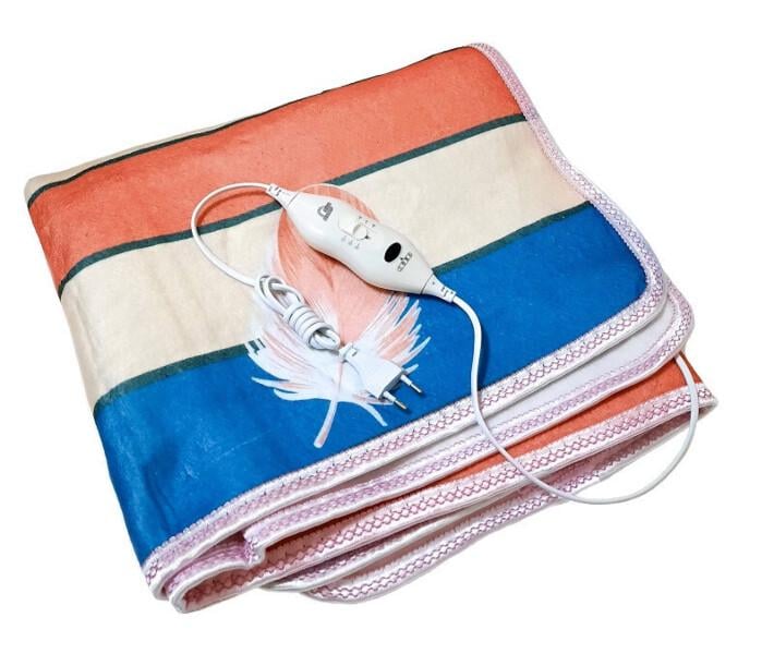 Электропростынь Electric Blanket 7422 Перышко полоски 150x170 см Разноцветный