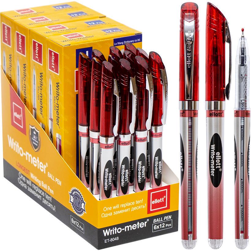 Ручка масляна Cello 12 шт. в уп. CL8048-12 85823 Червоний (MTT-185330)