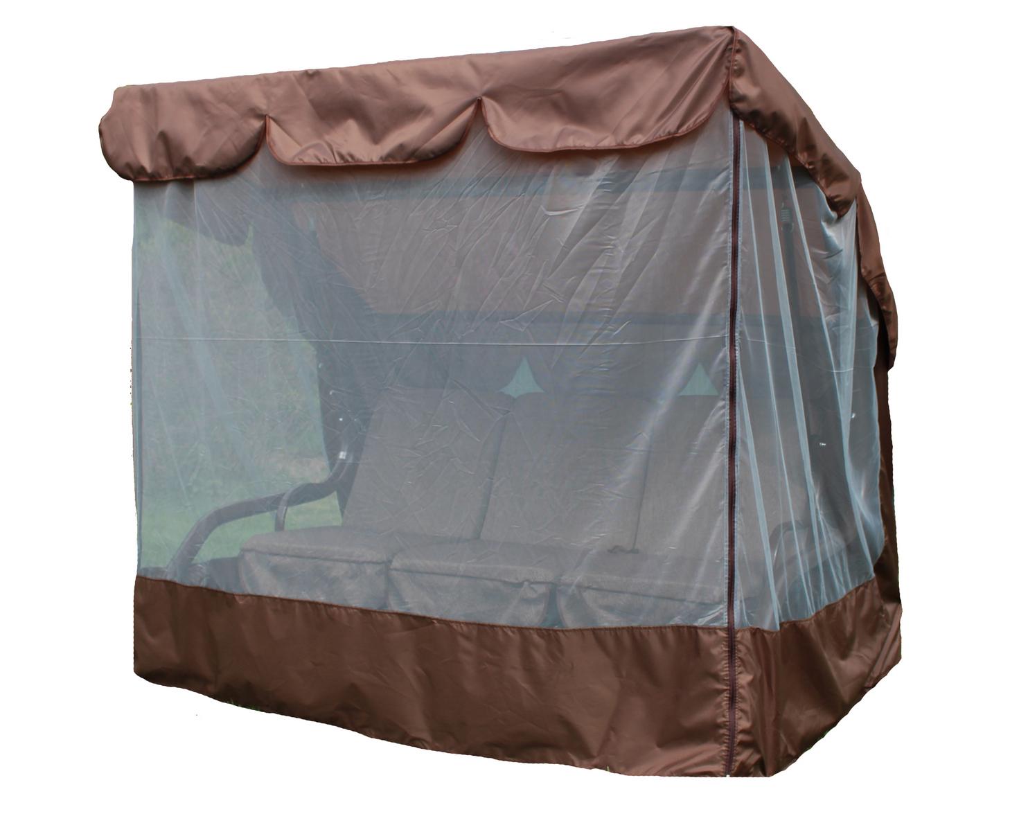 Тент для садової гойдалки "Брауні" з москітною сіткою (Арт. ТС-031) - фото 1 Тент для садової гойдалки "Брауні" з москітною сіткою (Арт. ТС-031) - фото 1