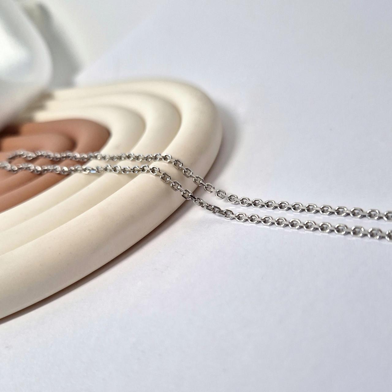 Цепочка якорь серебро 925 пробы родированное 4,50 г 45 см (855р5/45)