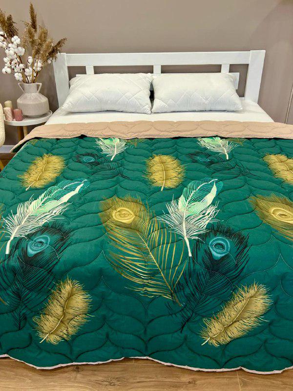 Одеяло летнее двухстороннее с рисунком полутораспальное 150x210 см Зеленый (27481190) - фото 3 Одеяло летнее двухстороннее с рисунком полутораспальное 150x210 см Зеленый (27481190) - фото 3