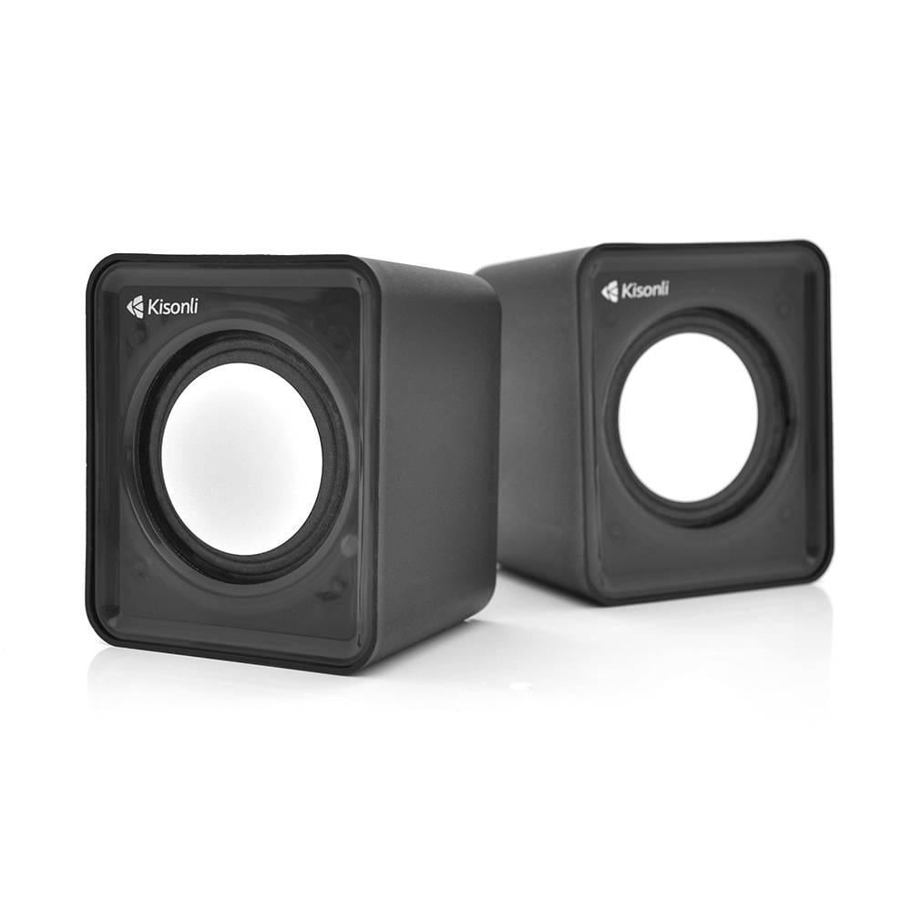 Колонки для ПК і ноутбука Kisonli V310 USB/3,5 мм 2х0,5W 20Hz- 20KHz Black (34602)