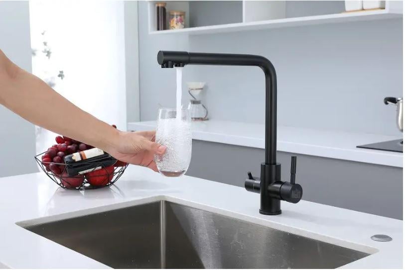 Смеситель для кухни Nett с подключением к фильтру Черный - фото 6 Смеситель для кухни Nett с подключением к фильтру Черный - фото 6