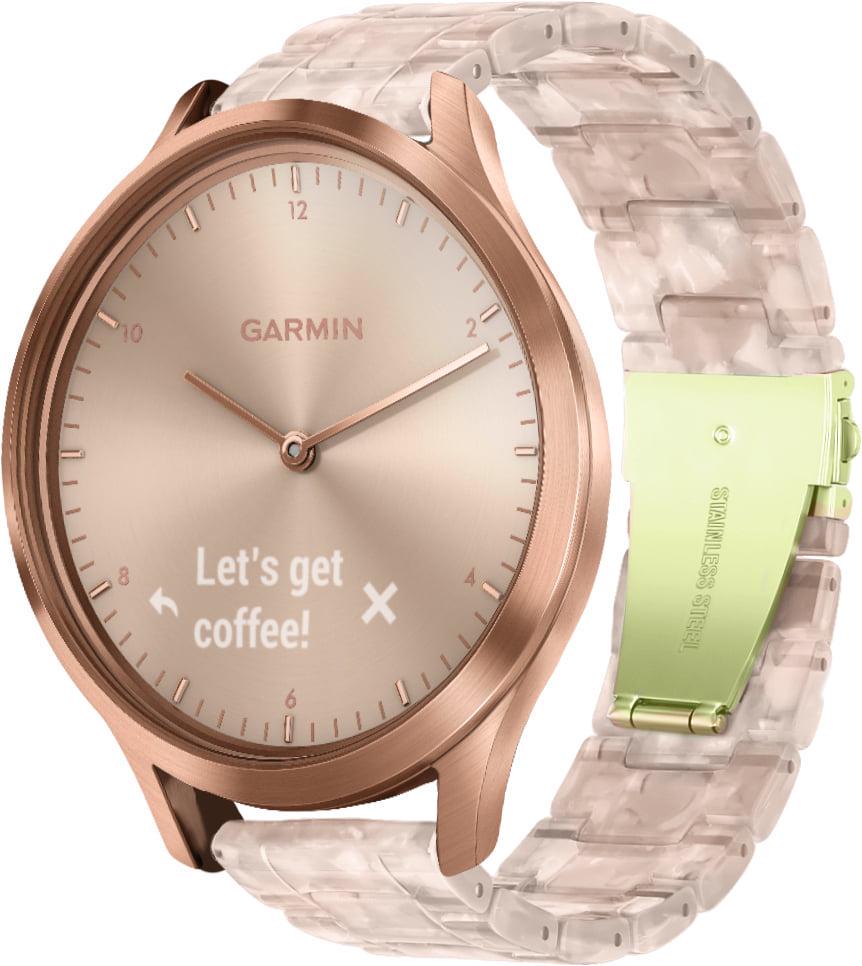 Ремешок из смолы Resin для смарт-часов Garmin Vivomove HR Pink (28797-31)