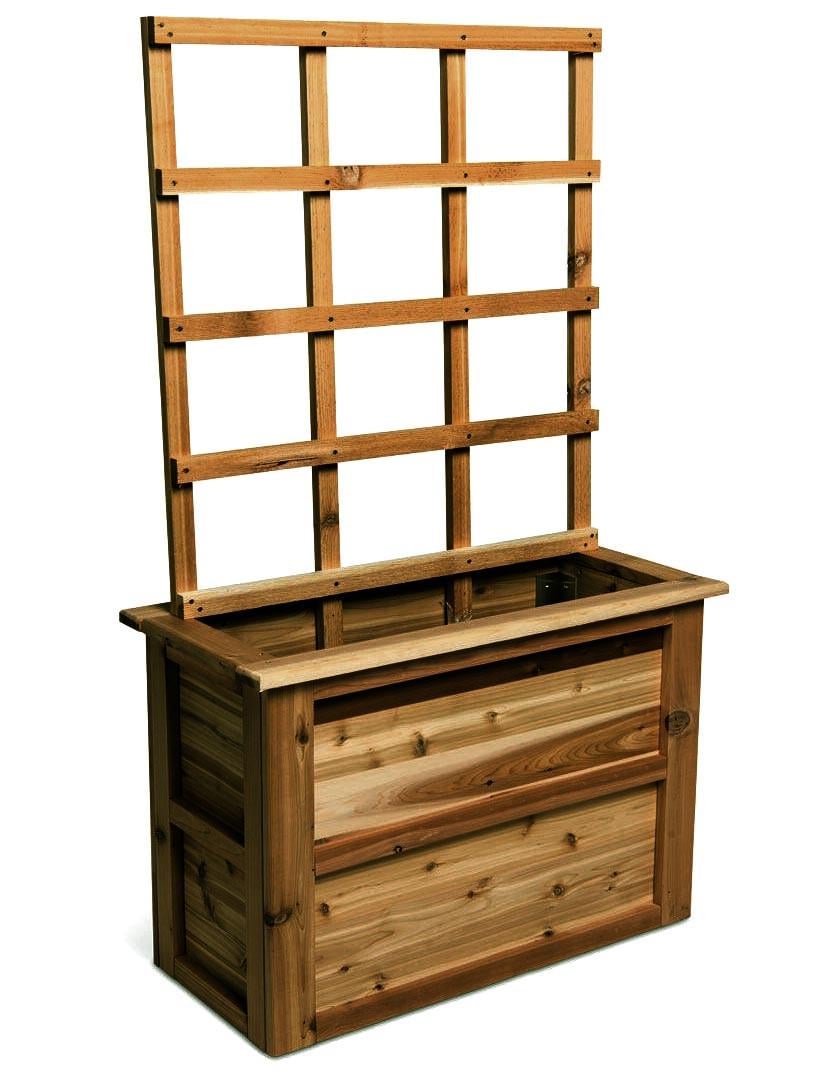 Кашпо со шпалерой из дерева Рашига Мускат (КШР-003807)