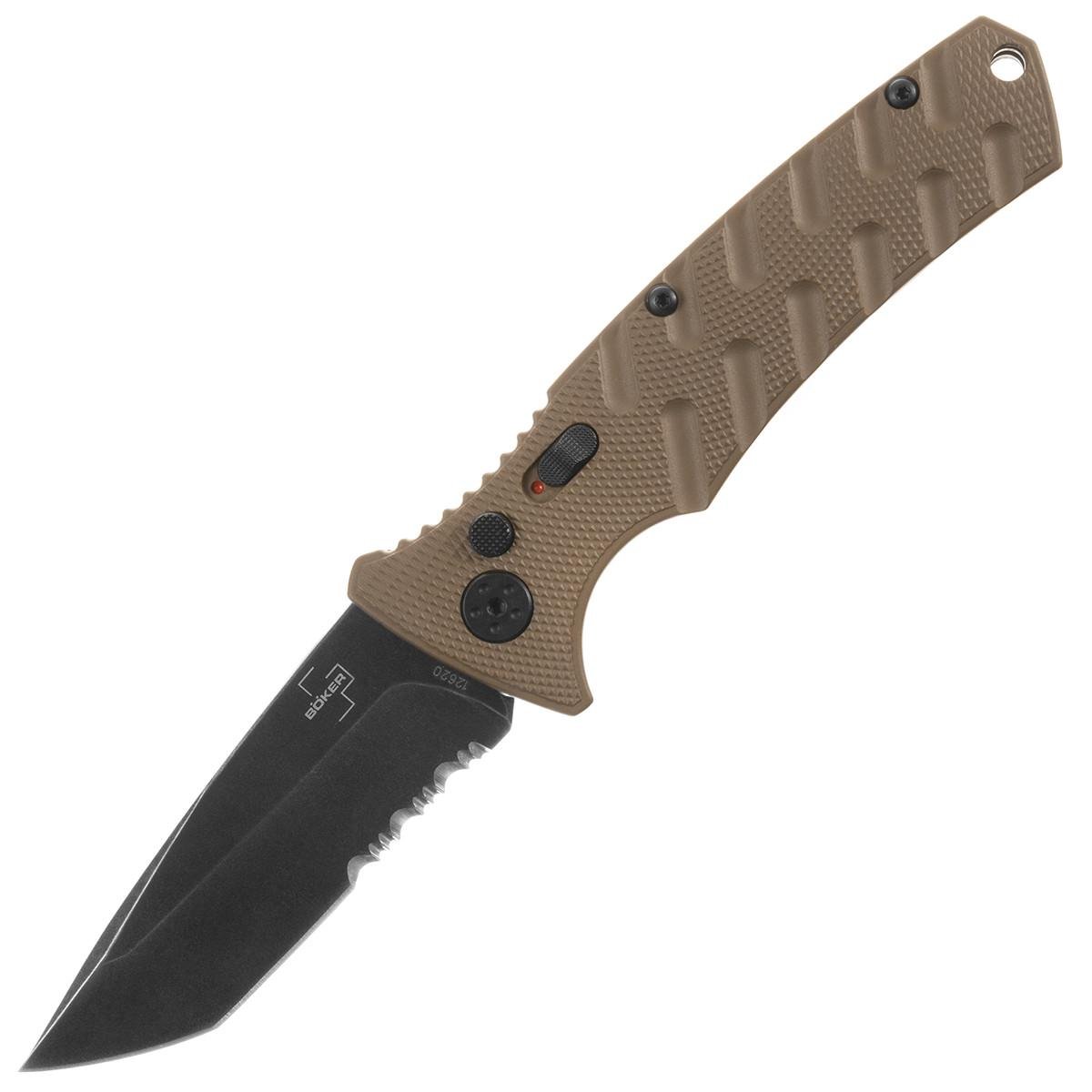 Нож складной пружинный Boker Plus Strike Coyote Tanto (01BO425)