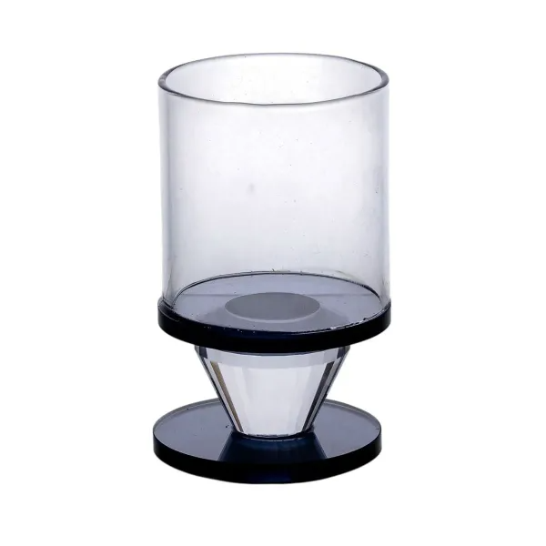Подсвечник декоративный Parallels стеклянный 10 см Прозрачный