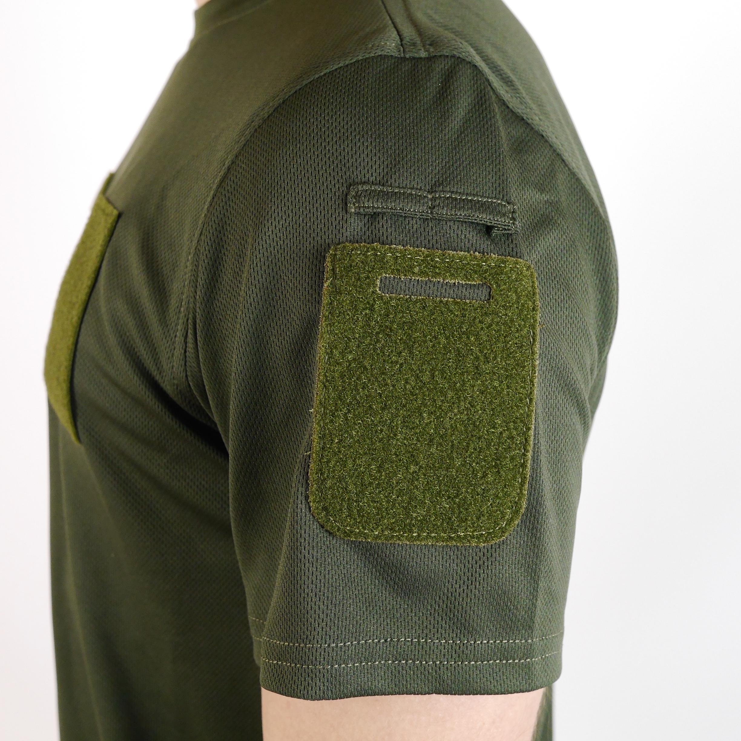 Футболка CoolMax S з велкро панелями Хакі (1112-S) - фото 5 Футболка CoolMax S з велкро панелями Хакі (1112-S) - фото 5