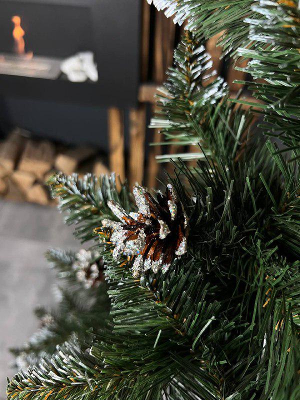 Штучна ялинка засніжена Гранделла з шишками 1,9 м Зелений (YNK081700) - фото 5 Штучна ялинка засніжена Гранделла з шишками 1,9 м Зелений (YNK081700) - фото 5