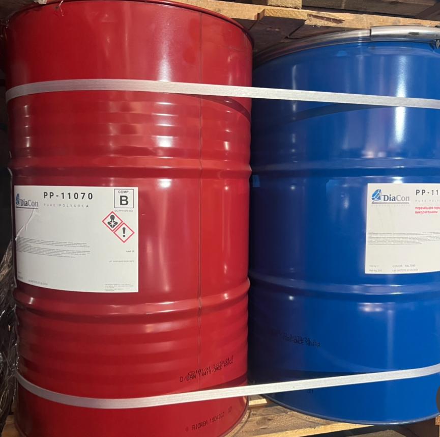 Полимочевина чистая DIA CON POLYUREA PP-11070-R RAL 7040 205/225 кг (5)