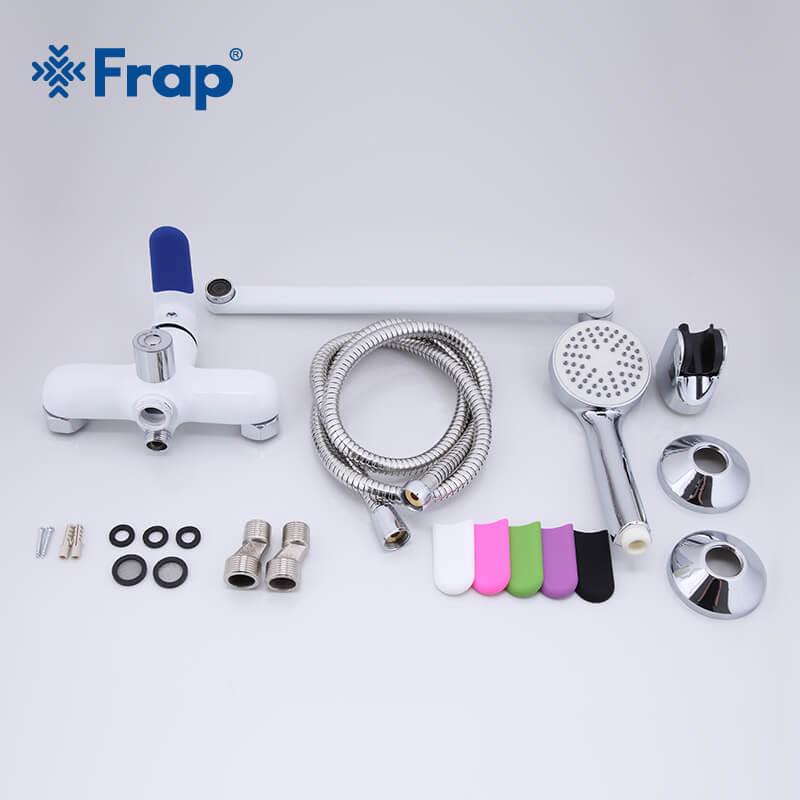 Змішувач для ванни Frap H34 F2234 Білий/Хром - фото 7 Змішувач для ванни Frap H34 F2234 Білий/Хром - фото 7