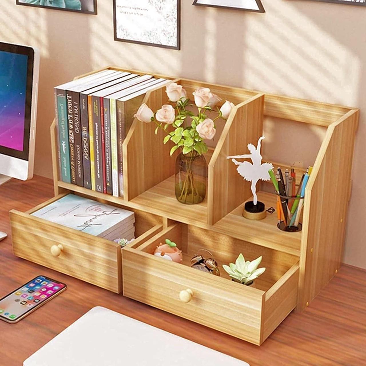 Полка книжная настольная из дерева Пайлако Карри (КПА-025303)