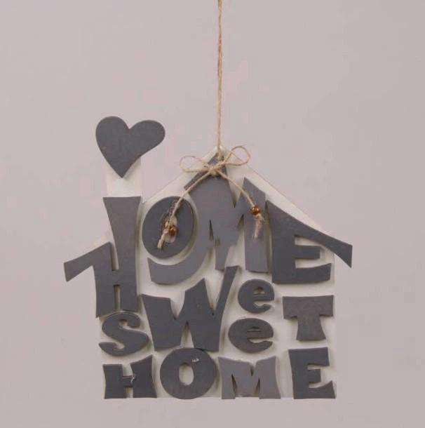 Підвіска дерев'яна Flora HOME SWEET HOME 29589 з сірим написом (FFR00800) Підвіска дерев'яна Flora HOME SWEET HOME 29589 з сірим написом (FFR00800)
