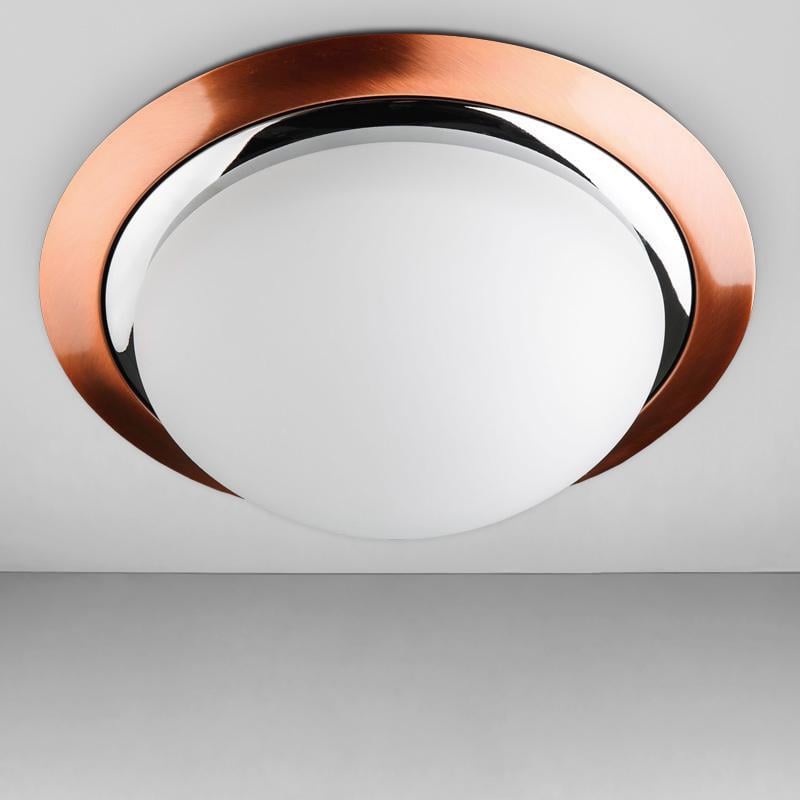 Настенно-потолочный светильник Light House DL-18323/2 Медный/Хром/Белый