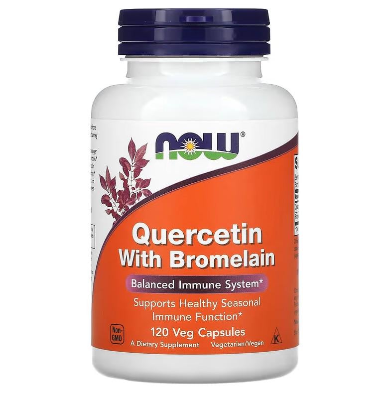 Натуральная добавка Now Foods Quercetin with Bromelain 120 капсул