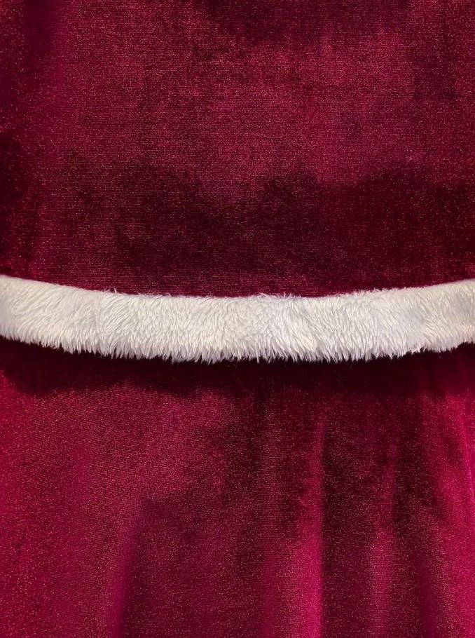 Сукня оксамитова для дівчинки 5 років Різдвяна з білим хутром Бордовий (2819917414) - фото 6 Сукня оксамитова для дівчинки 5 років Різдвяна з білим хутром Бордовий (2819917414) - фото 6