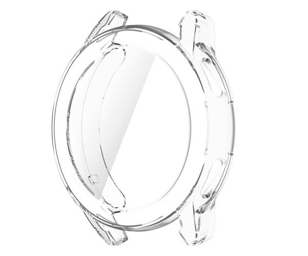 Чехол силиконовый для Xiaomi Watch S3 с защитой на экран Прозрачный