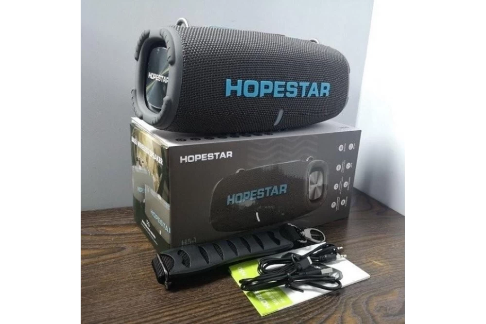 Колонка бездротова портативна HOPESTAR H50 Bluetooth Grey (373755) - фото 3