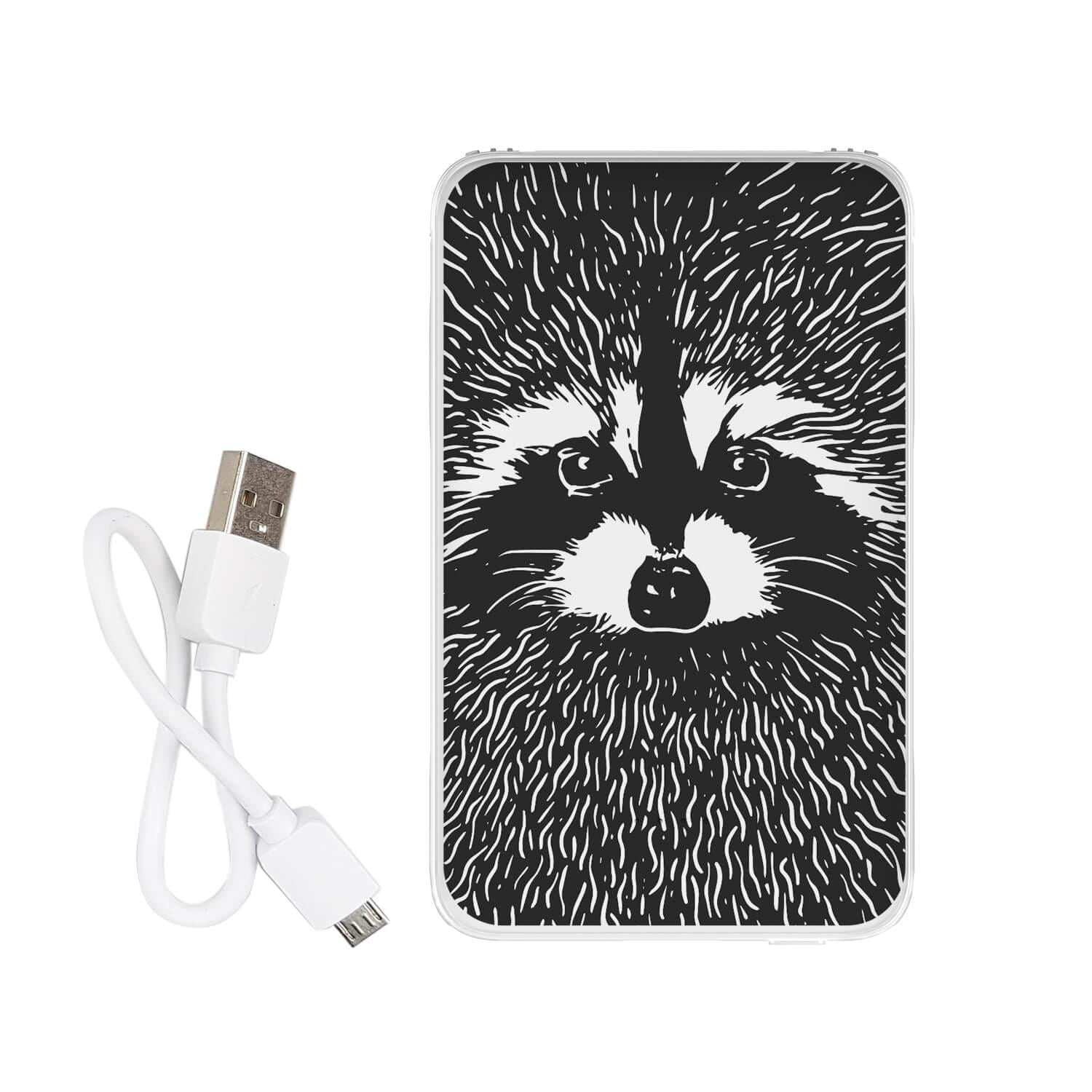Повербанк с принтом Енот 5000 mAh