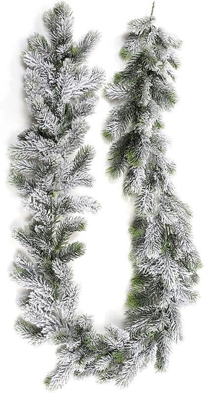 Гірлянда декоративна Снігова зі штучної хвої 190 см