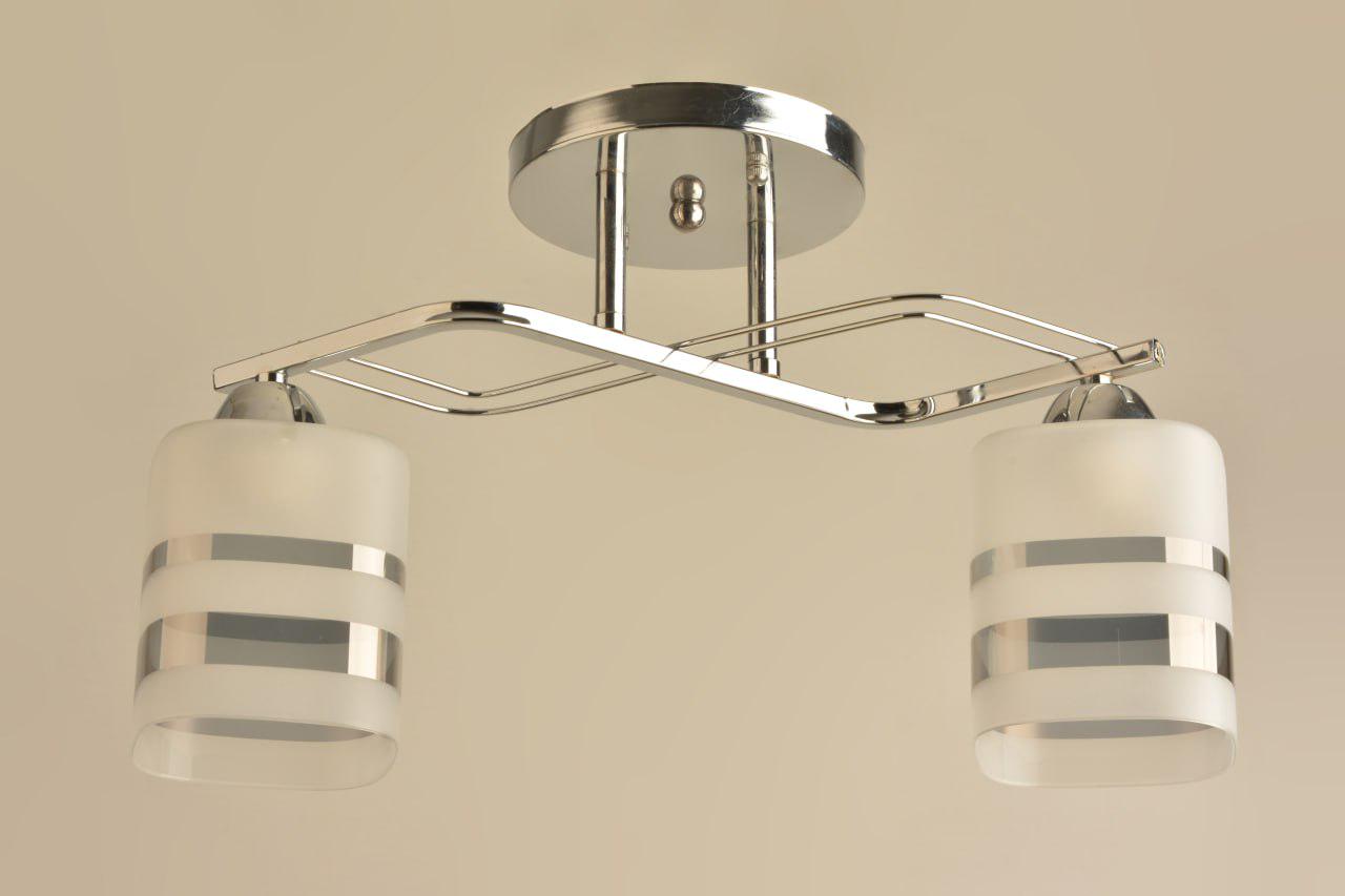 Люстра потолочная Sirius Л 8159/2A CR на 2 плафона