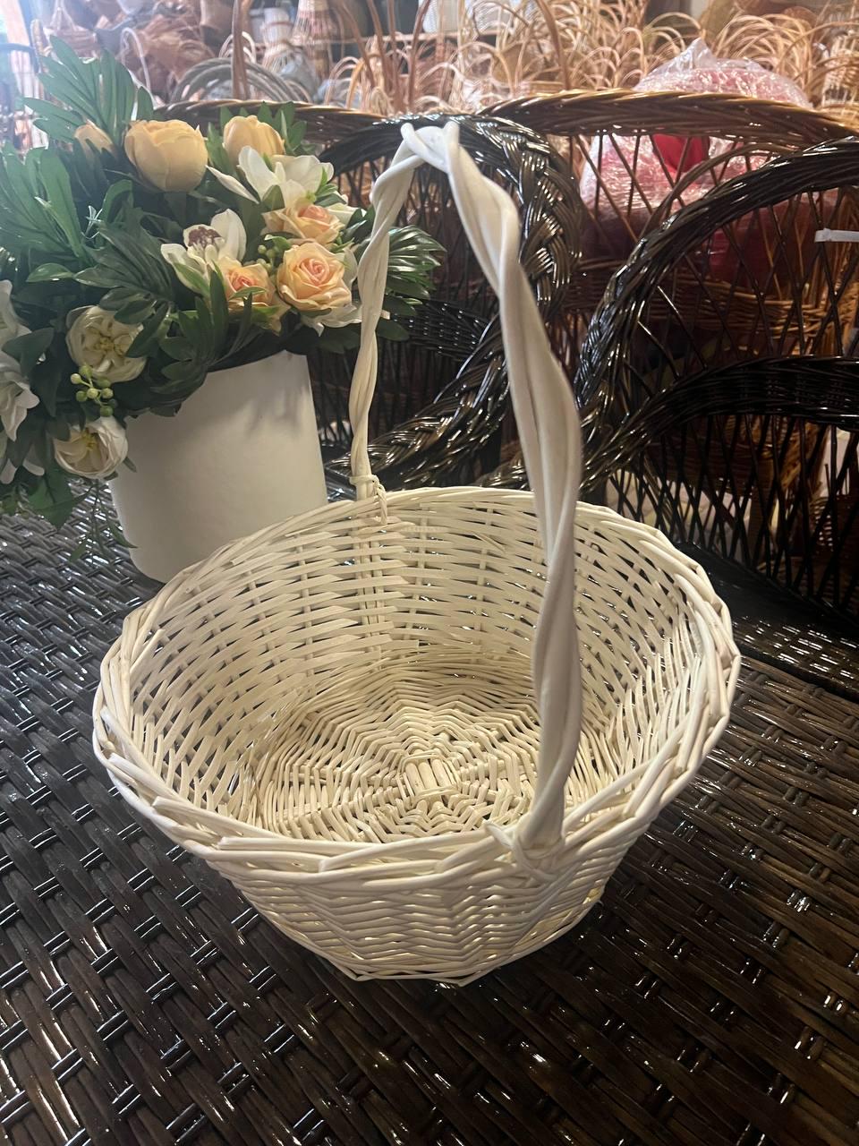 Корзина подарочная плетеная Сімейний Затишок Белый - фото 2