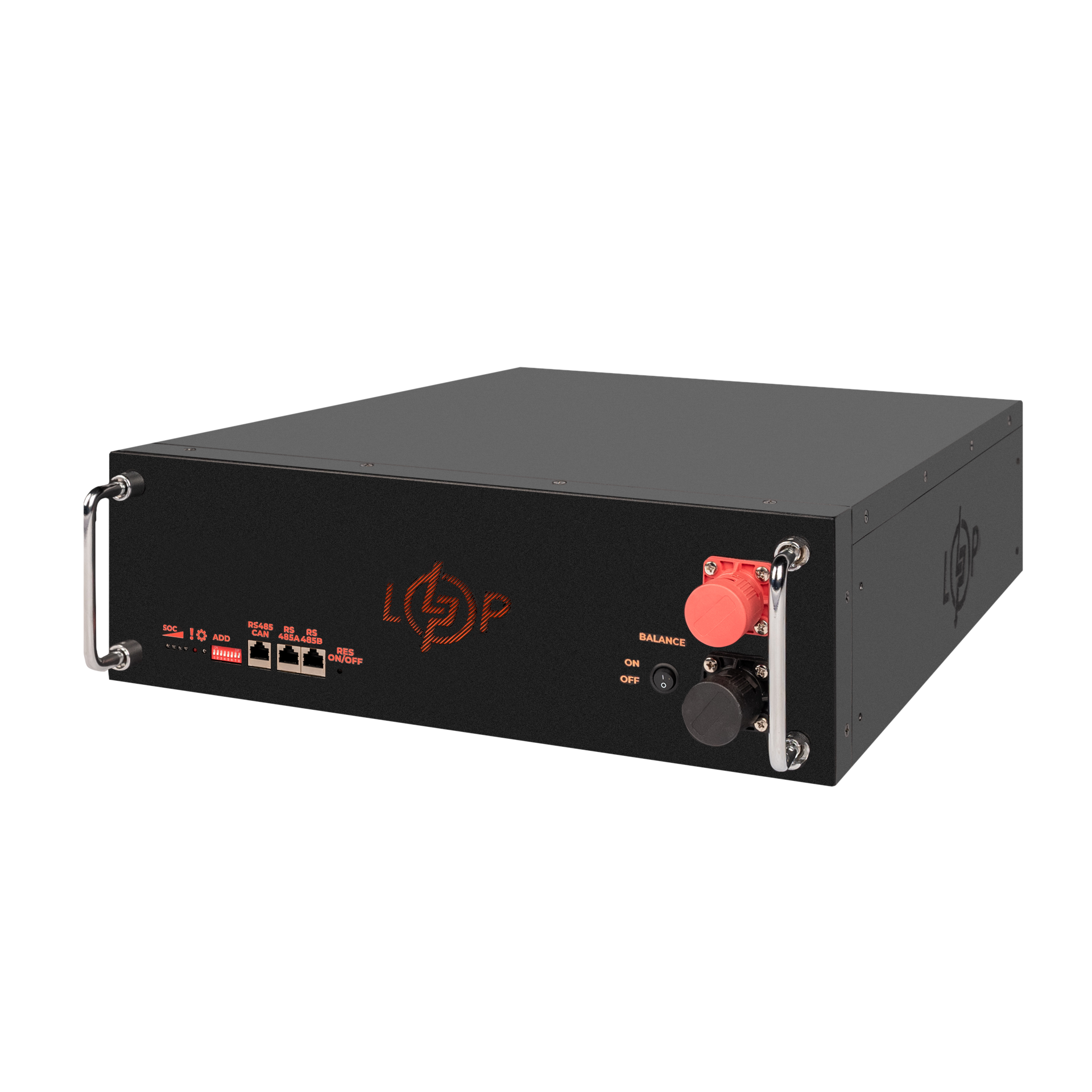 Акумулятор LP LiFePO4 51,2V-100 Ah 5120Wh BMS SP 100A/50А RM RS485/CAN LCD BL - фото 4 Акумулятор LP LiFePO4 51,2V-100 Ah 5120Wh BMS SP 100A/50А RM RS485/CAN LCD BL - фото 4