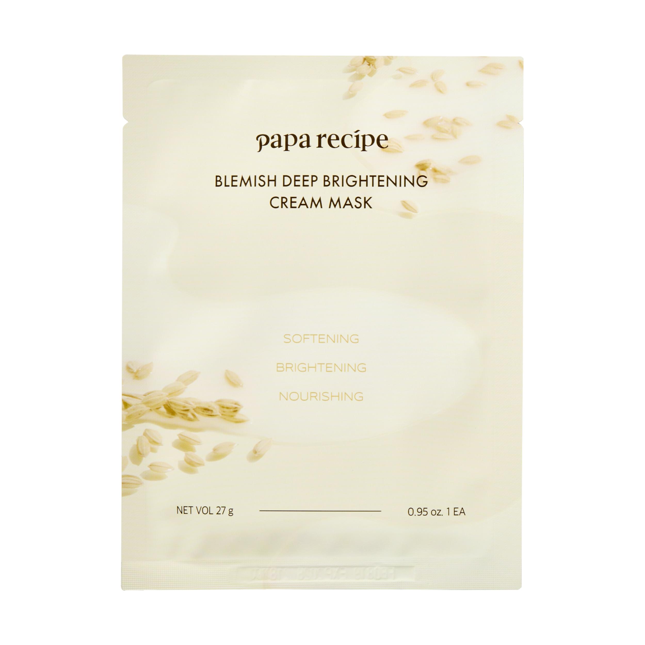 Маска осветительная ферментированным рисом и биотиками Papa Recipe Blemish Deep Brightening Cream Mask 27 г (27833905)