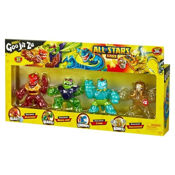 Набір з 4-х фігурок Heroes of Goo JIT Zu All Stars-Blazagon/Rock Jaw/Tyro/Smashadon