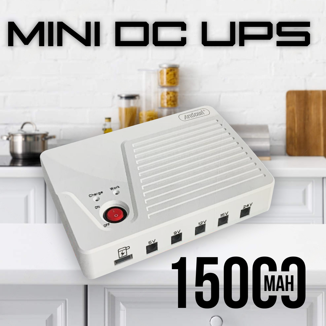 Безперебійник для роутера ДБЖ Andowl Q-UP600 MINI DC UPS 15000 mAh (59ab1f92) - фото 2