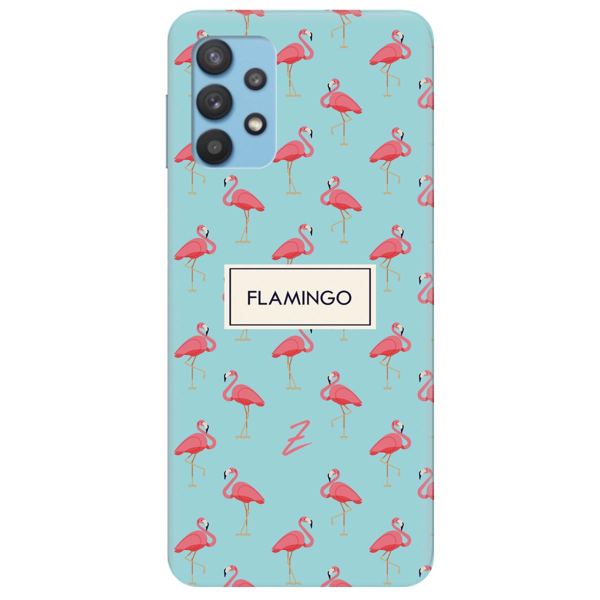 Силиконовый чехол Zorrov для Samsung Galaxy A32 - Pink Flamingo (15500040086121614)