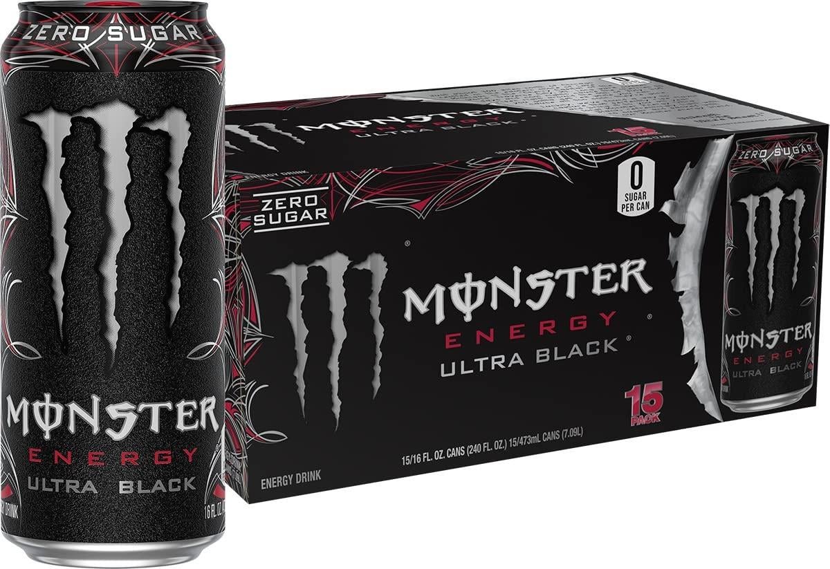 Энергетический напиток Monster Ultra Black Sugar Free 15x473 мл (1908495855)