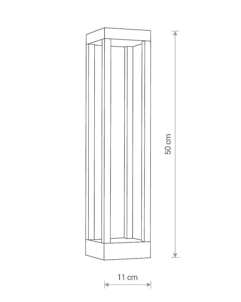 Світильник вуличний Nowodvorski 8145 Structure LED 1x13W 3000K 820Lm IP54 (2229967507) - фото 3