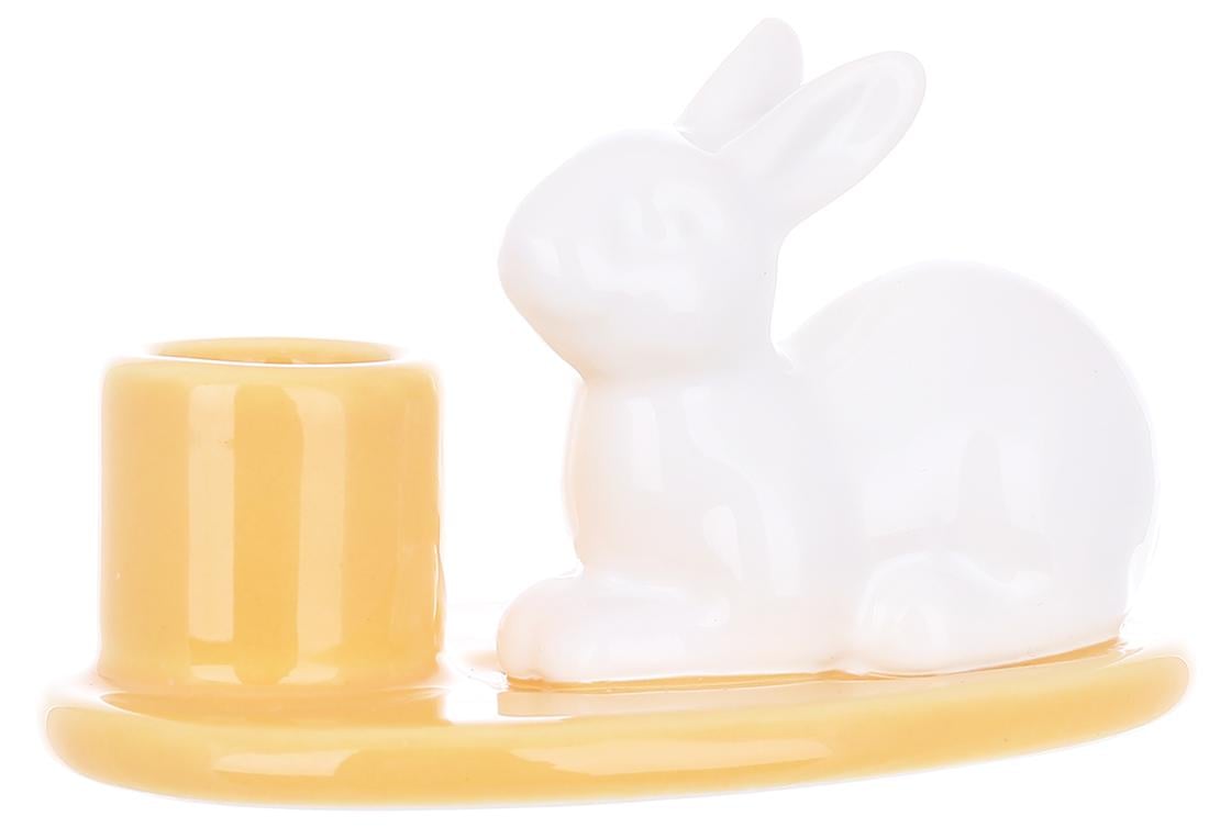 Свічник керамічний Кролик 10x6, 5x6, 5 см (733-592)