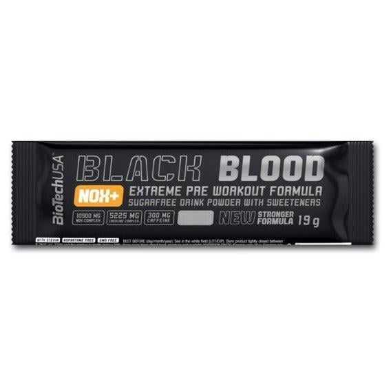 Комплекс до тренування BioTechUSA Black Blood NOX+ 19 г 2 порції Blueberry Lime