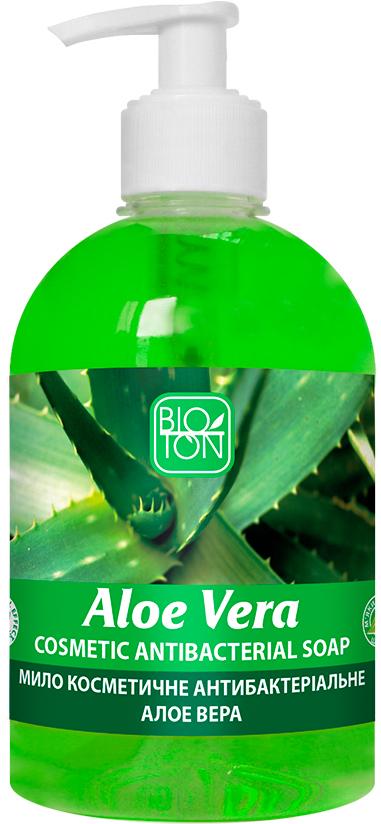 Мыло жидкое антибактериальное Bioton Алоэ Вера с дозатором 500 мл (15034)